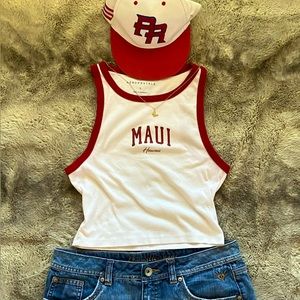 Maui Hawaii cropped tank 🌺